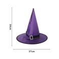 thumbnail image 1 of Sombrero de bruja LED brillante para decoración de Halloween, luces de Halloween para niños, adorno colgante para árbol al aire libre, accesorios de decoración para el hogar y el jardín Fivean unisex, 1 of 2