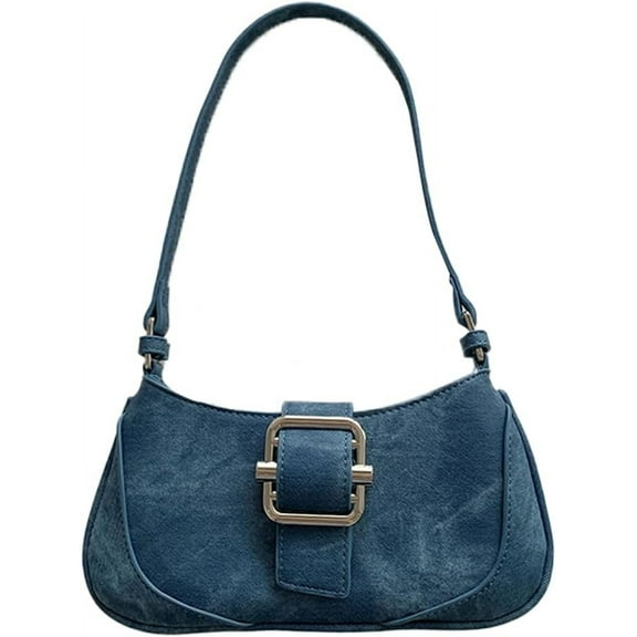 HMSHA Denim Hobo Bag Women Shoulder Crossbody Bag Chic Small Chain Satchel Purse