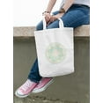 thumbnail image 2 of Smartprints Floral Pattern Embroidery Style Tote Bag - Image by Shutterstock, One Size Cotton Canvas Tote Bag, 2 of 4