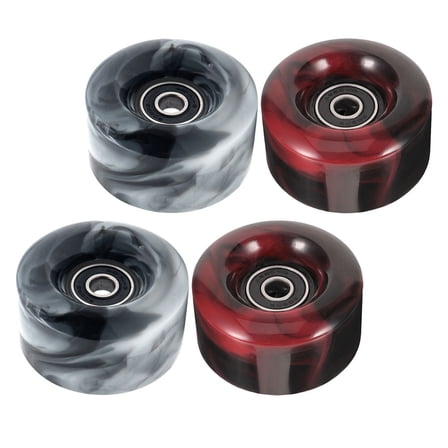 TABLZONE 4Pcs PU Roller Skate Wheels Replacement for Kids and Adults Outdoor Inline Skates