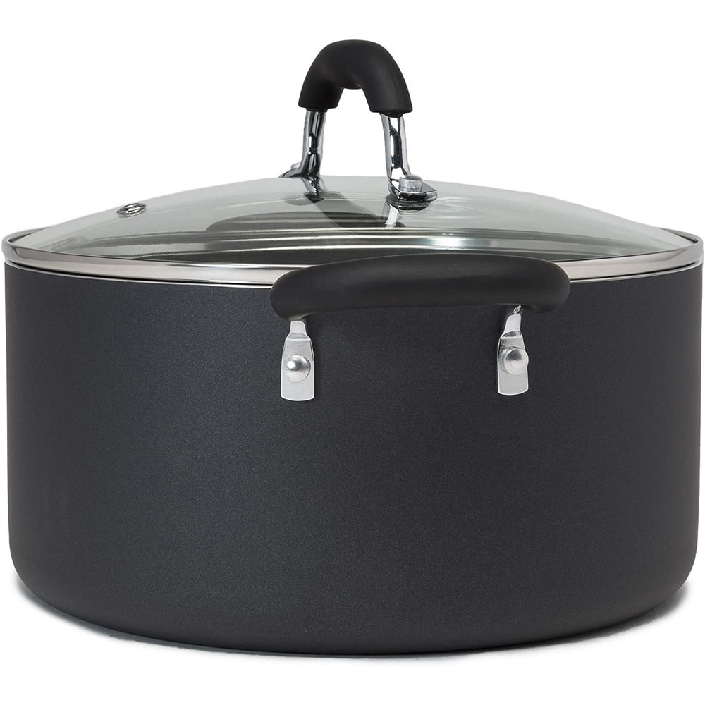 Goodful Aluminum NonStick Dutch Oven With Tempered Glass Steam Vented