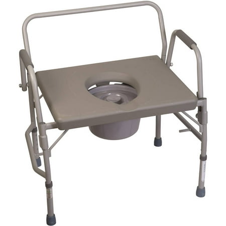 Duro-Med Commode Chair, Heavy-Duty Steel Commode Toilet Chair, Toilet Safety