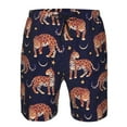 thumbnail image 3 of Logiee Leopard Print Print Mens Swim Trunks Quick Dry Board Shorts,Breathable Hawaii Beach Shorts Swimwear Bathing Suits-XX-Large, 3 of 6