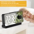 thumbnail image 4 of LCXmlly Hat Storage Hook Colorful Light Dual Alarm Clock Adjust Brightness Display Mirror Sunrise Wakeup Light Ambient Home Use, 4 of 6