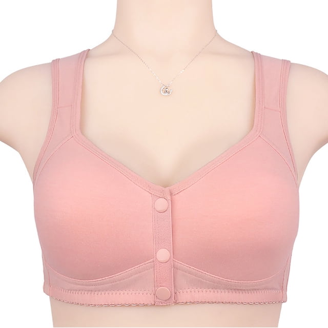 UPPADA Womens Bras Comfortable Cute Bra Clearance Plus Size Full Coverage Back Side Fat Bra Savings Bras Underwire,Pink 36