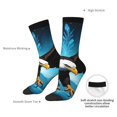 thumbnail image 4 of Disketp Night Sky Forest Bald Eagle Unisex Crew Socks Lightweight Breathable Ventilation Ankle Socks, Mid-calf socks for Daily, 4 of 6