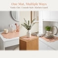 thumbnail image 2 of Unique Bargains Set of 6 Solid Placemats Leather Placemats for Kitchen Dining Pink, 2 of 7