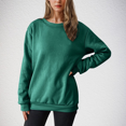 thumbnail image 5 of Fleece Lined Sweatshirts for Women Winter Warm Long Sleeve Pullover Casual Round Neck Thickened Solid Fall Tops, 5 of 7