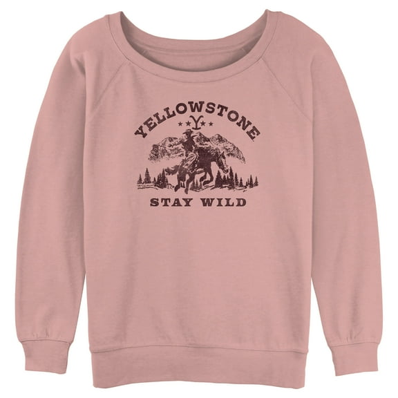 Junior's Yellowstone Distressed Stay Wild  Sweatshirt