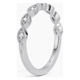 thumbnail image 2 of Ivy & Bauble White Gold Plated Simulated Diamond CZ Art Deco Wedding Ring Band, Size 9, 2 of 5