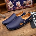 thumbnail image 3 of Men's Casual Loafers Slip On Leather Shoes Lightweight Driving Shoes Moccasins Classic Penny Loafer Flats Boat Shoes Outdoor Walking Shoes, 3 of 15