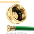 thumbnail image 3 of Spencer 4 Pack Garden Hose End Caps with 12 Washers, Brass Cap, 3/4" Female End Cap, 3 of 10
