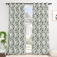 thumbnail image 3 of Tchckioa Blackout Curtains,42x96 Inch Boho leaves Privacy Protection Grommet Drapes for Bedroom,2 Panels, 3 of 6
