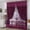 purple, variant on ReTeiv Leaves Sheer Curtain Tulle Window Voile Drape Valance 1 Panel Fabric