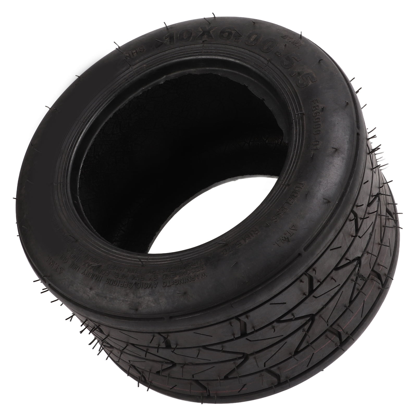 YOUTHINK 10 Inch Widened Tire 10x6.005.5 Motorcycle Vacuum Tubeless Tire for Electric Scooter Motor,Electric Scooter Motor Special Tubeless Tires,10 Inch Widened Tire