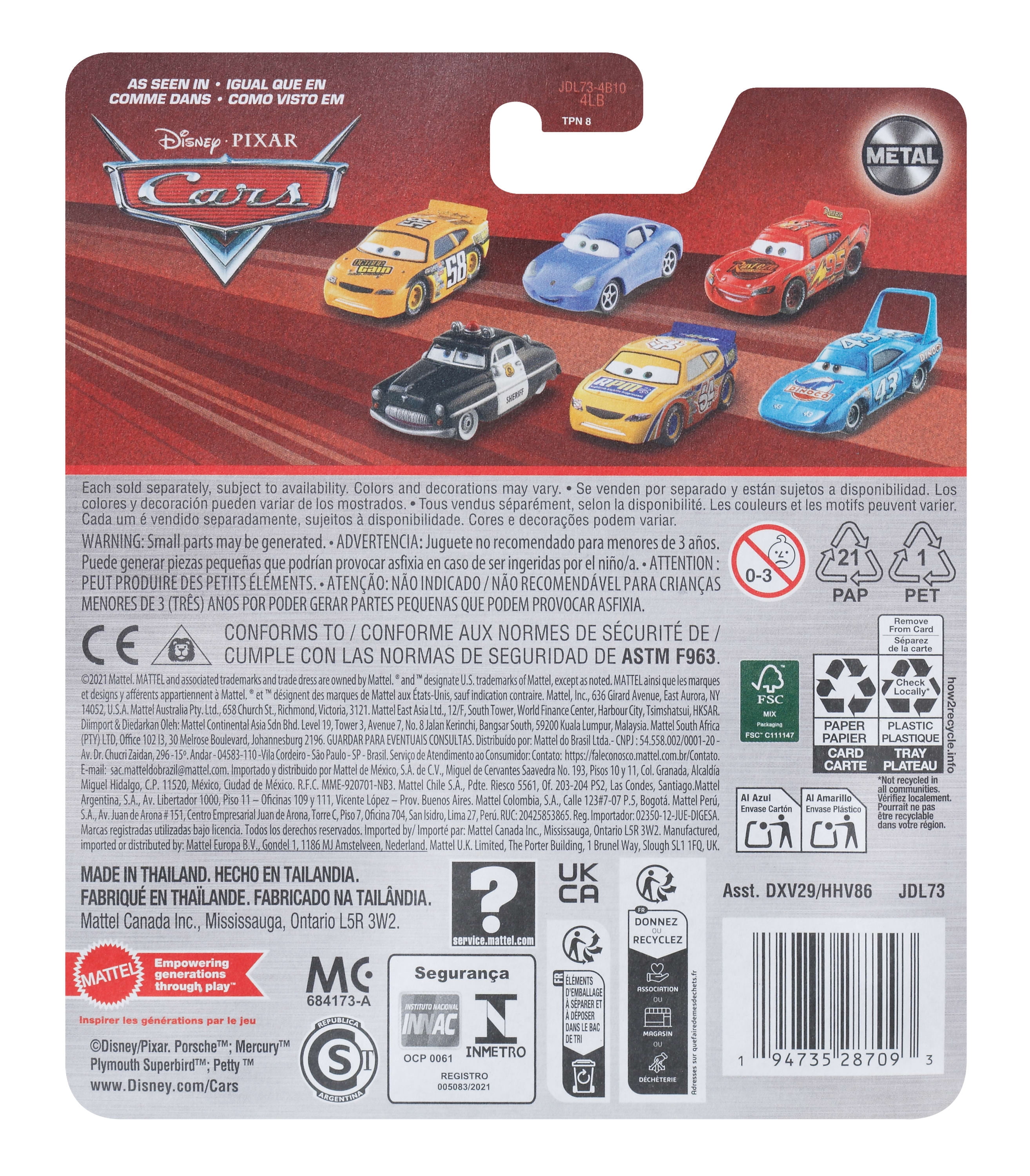 CARS Sparemint #93 Die-Cast Vehicle