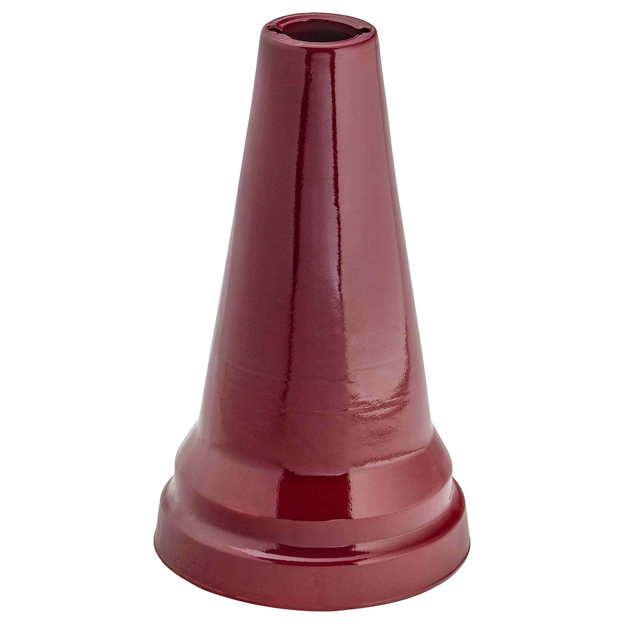 Birds Choice Ohio Stoneware Weather Resistant Ceramic Clay Pedestal Bird Bath, 22"H x 17"D, Burgundy