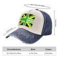 thumbnail image 3 of Men Women Jamaica Jamaican Kingdom Flag Baseball Cap Golf Dad Hat Adjustable Low Profile Cotton Hat, 3 of 7