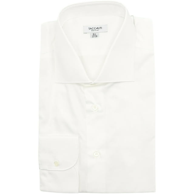 Taccaliti Chemise Habillée Blanche pour Homme Dandy Tall - 38-16,5 (L)