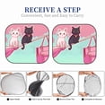 thumbnail image 5 of Kdxio Cats On Broomstick Print 2-Piece Sun Shade Front Windshield - Foldable Car Front Window Sunshades for Most Sedans SUV Truck, 5 of 5