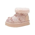 thumbnail image 5 of breaise Girls Boots, Kid Glitter Snow Boots Warm Winter Sequin Waterpoof Outdoor Fleece Booties, 5 of 8