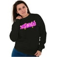 thumbnail image 5 of XOMG POP Electric Lighting Bolt Logo Women Crewneck Sweatshirt Brisco Brands S, 5 of 6