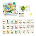thumbnail image 1 of Magnetic Puzzles Face Dress Up Travel Game Double Side Preschool Educational Learning Toy For, 1 of 8