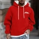 thumbnail image 1 of Dolkfu Sudadera con capucha para hombres, sudadera holgada con capucha, sudadera de manga larga para hombres en invierno XXXL, 1 of 5