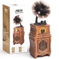 thumbnail image 1 of Altavoz Bluetooth FREEFISH Retro con radio FM, graves 5.3 5W, 1 of 8