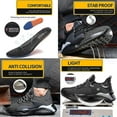 thumbnail image 2 of Chaussures à Embout d'Acier pour Hommes, Légères, Anti-Perforation, Espadrilles de Sécurité, 2 of 3