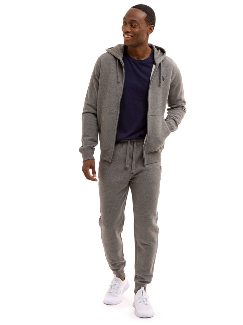 U.S. Polo Assn. Men's Everyday Full Zip Fleece Hoodie - Walmart.com