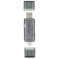 thumbnail image 3 of Dual-Head USB External Aluminum Shell Free Data Exchange Memory Card Reader OverCurrent / OverVoltage / ShortCircuit  for / OS X/, 3 of 8