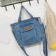 thumbnail image 4 of Bolso de hombro para mujer Bolso de mano elegante de gran capacidad para la escuela de compras en la playa, 4 of 9
