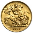 thumbnail image 2 of 1911-1925 Great Britain Gold Half Sovereign George V BU, 2 of 2