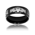 thumbnail image 4 of Men's Black-Plated Stainless Steel Claddagh Ring, 4 of 4