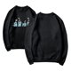 thumbnail image 3 of Pop cazadora para niña Demon Hunters Round-Neck Sweatshirt,Soft Streetwear Pullover,Cute Long Sleeve Sweatshirt for Fall Winter 1*Top （Black）, 3 of 3