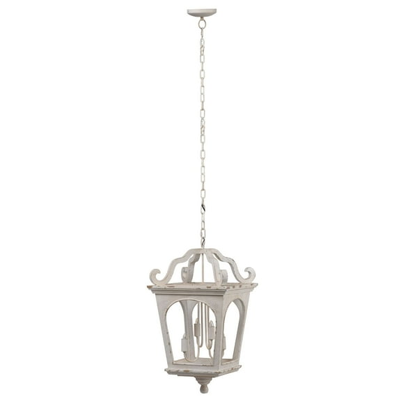 CC Home Furnishings Street Light Style Chandelier - 28.75" - White