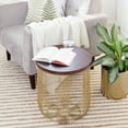 thumbnail image 2 of Finch Maxwell Metal Side Table Gold, 2 of 5