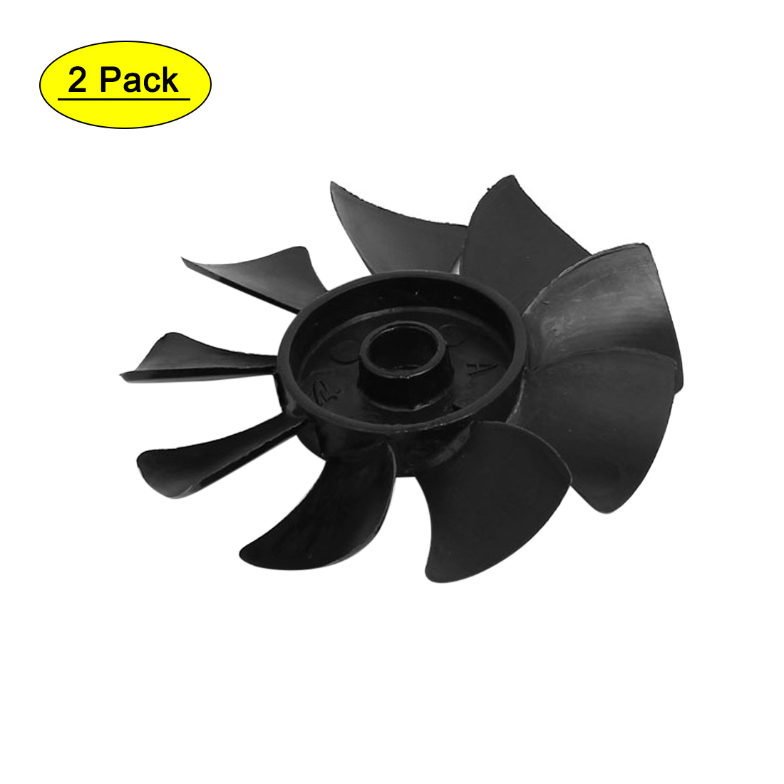 550W/750W 9 Vane Air Compressor Replacement Fan Black 2pcs