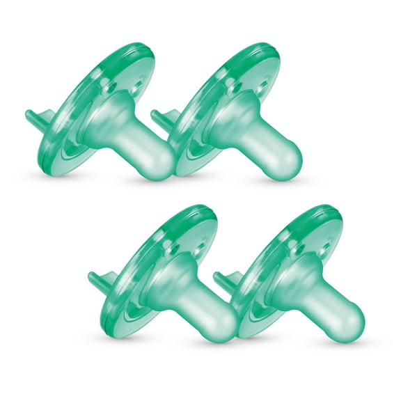Philips Avent Soothie Pacifier, Green, 3-18 Months, 4 Pack