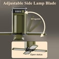 thumbnail image 2 of Solar Rechargeable Camping Lantern,6 Modes of Light Adjustment,2000mAh LED IPX4 Waterproof Protable Camping Light,Used for Emergency Lights for Home/Camp/Travle/Outdoor/Fishing/Hunting/Exploring, 2 of 7