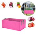 thumbnail image 5 of 1-Pack Grow Bags, 10 Gallon Heavy Duty 300G Thickened Nonwoven Fabric Raised Garden Bed Square Flower Planter Containers for Carrot Onion,Flowers,Fruit/Growing Pots with Handles, 23.6x11.8x7.9in, 5 of 8