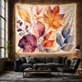 thumbnail image 6 of Autumn Leaves on Soft Watercolor Fabric, Cozy Watercolor Style for Nature Lovers, Botanical Wall Art, Thanksgiving Hostess Gift, Tapestry Wall Hanging for Bedroom and Living Room, 6 of 7