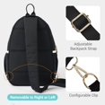 thumbnail image 4 of Bolso de pickleball VELADAY acolchado tipo bandolera con 2 compartimentos, negro, 4 of 8