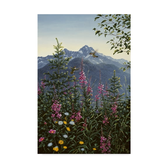 Trademark Fine Art 'Hummingbirds' Canvas Art by Jeff Tift