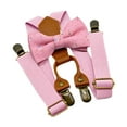 thumbnail image 3 of Tirantes y pajarita Hugo para niños con espalda en Y ajustable Rosa, 3 of 10