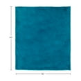 thumbnail image 7 of Somerset Home Soft Heavy Thick Plush Mink Blanket, 8 lbs, Full/Queen, Blue, 7 of 7