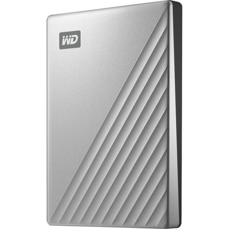WD 2TB My Passport Ultra Silver Portable External Hard Drive, USB-C -