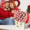 thumbnail image 4 of ROSEKIND 63'' Rose Flower Bouquet Blanket, Soft and Lightweight Knitted Throw Blankets, 4 of 7