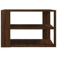 thumbnail image 3 of vidaXL Coffee Table Brown Oak 59.5x59.5x40 cm Engineered Wood, 3 of 6